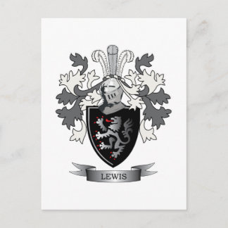 Carte Postale Armoiries de Lewis Family Crest