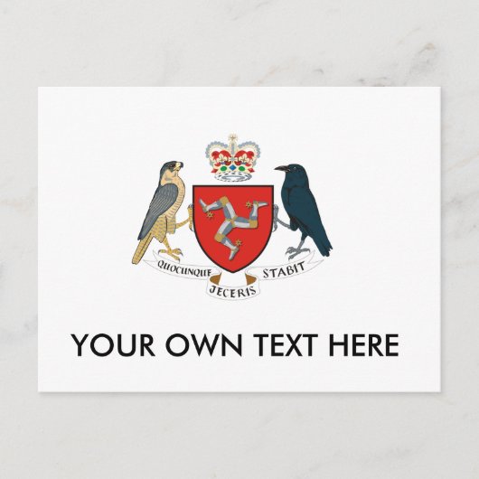 Carte Postale Armoiries de l'île de Man (Devant)