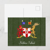 Carte Postale Armoiries de l'Irlande du Nord (Devant / Derrière)