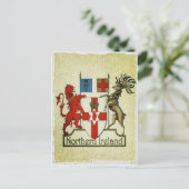 Carte Postale Armoiries de l'Irlande du Nord (Debout devant)