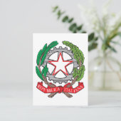 Carte Postale Armoiries De L'Italie (Debout devant)