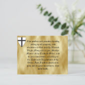 Carte Postale Armoiries de l'Ordre teutonique (Debout devant)