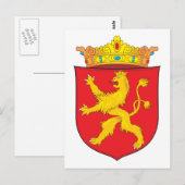 Carte Postale Armoiries de Macédoine (1635) (Devant / Derrière)