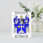 Carte Postale Armoiries de Martin (Irlande) (Debout devant)