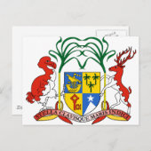 Carte Postale Armoiries De Maurice (Devant / Derrière)