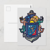 Carte Postale Armoiries de Mazatlán, Sinaloa (MX) (Devant / Derrière)