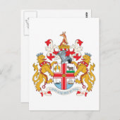 Carte Postale Armoiries de Melbourne (Devant / Derrière)