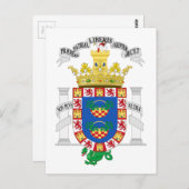 Carte Postale Armoiries de Melilla (Espagne) (Devant / Derrière)