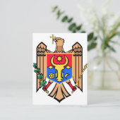 Carte Postale Armoiries de Moldova (Debout devant)
