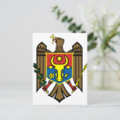 Carte Postale Armoiries de Moldova (Debout devant)
