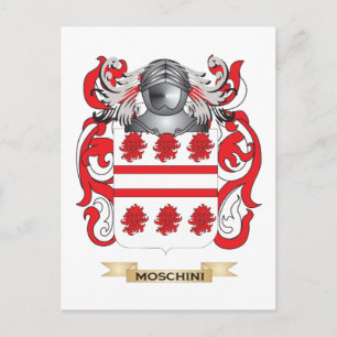 Carte Postale Armoiries de Moschini (Armoiries de la famille)