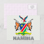 Carte Postale Armoiries de Namibie (Devant / Derrière)