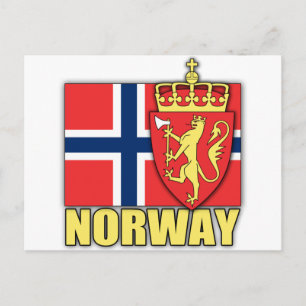 Carte Postale Armoiries de Norvège