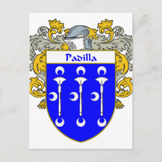 Carte Postale Armoiries de Padilla/crête de famille (mannequin)