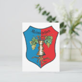 Carte Postale Armoiries de petites écharpes (Debout devant)