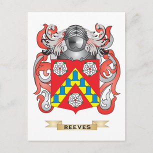Carte Postale Armoiries de Reeves (crête de famille)