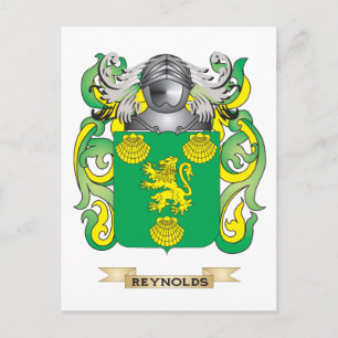 Carte Postale Armoiries de Reynolds (Armoiries de famille)