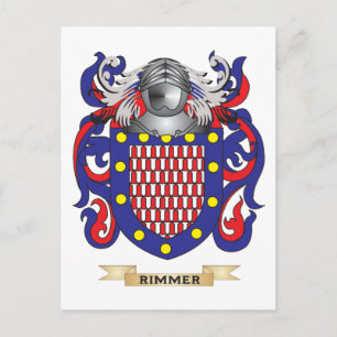 Carte Postale Armoiries de Rimmer (armoiries de famille)