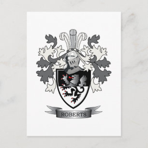 Carte Postale Armoiries de Roberts Family Crest