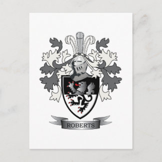 Carte Postale Armoiries de Roberts Family Crest