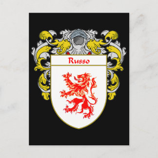 Carte Postale Armoiries de Russo (moulées)
