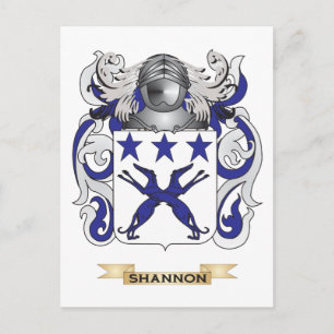 Carte Postale Armoiries de Shannon (crête de famille)