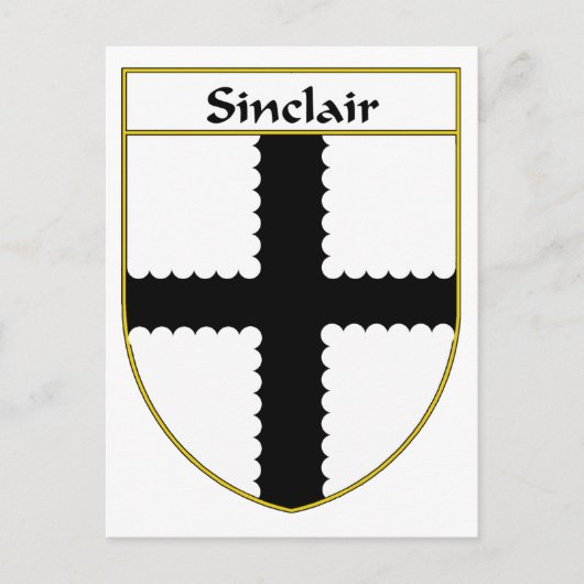Carte Postale Armoiries de Sinclair/crête de famille (Devant)