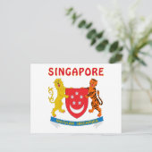 Carte Postale Armoiries De SINGAPOUR (Debout devant)