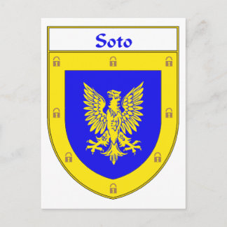 Carte Postale Armoiries de Soto/crête de famille