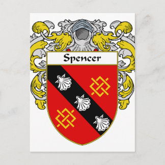 Carte Postale Armoiries de Spencer/crête de famille (mannequin)