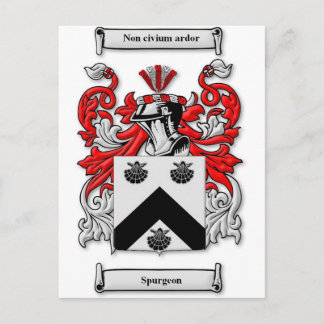 Carte Postale Armoiries de Spurgeon