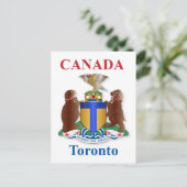 Carte Postale Armoiries de Toronto (Debout devant)