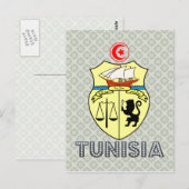 Carte Postale Armoiries de Tunisie (Devant / Derrière)