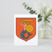 Carte Postale Armoiries de Varsovie (Debout devant)