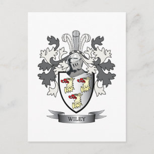 Carte Postale Armoiries de Wiley Family Crest