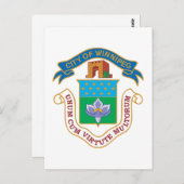 Carte Postale Armoiries de Winnipeg (Devant / Derrière)