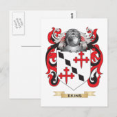 Carte Postale Armoiries d'Ekins (Devant / Derrière)