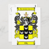 Carte Postale Armoiries d'Ellis (Devant / Derrière)