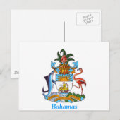 Carte Postale Armoiries des Bahamas (Devant / Derrière)
