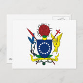 Carte postale Armoiries des Îles Cook (Devant / Derrière)