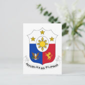 Carte Postale Armoiries des Philippines (Debout devant)