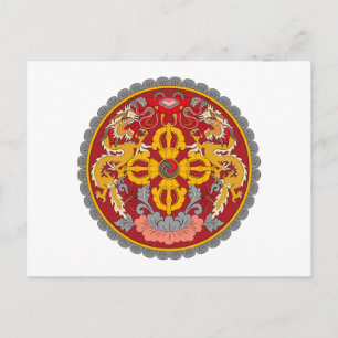 Carte Postale Armoiries du Bhoutan