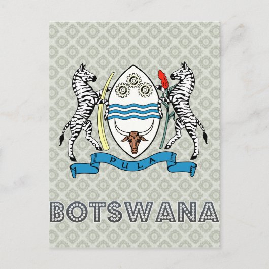 Carte Postale Armoiries du Botswana (Devant)