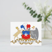 Carte Postale Armoiries du Chili (Debout devant)