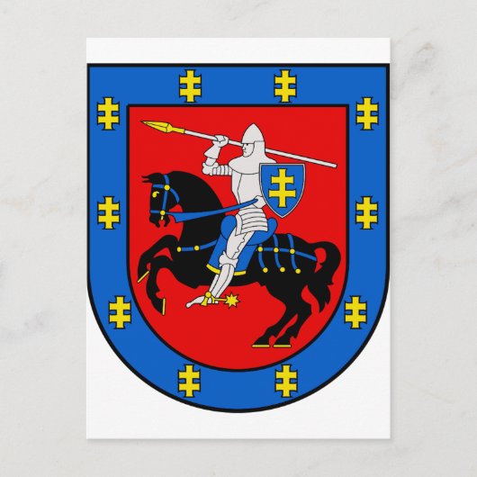 Carte Postale Armoiries du comté de Vilnius (Devant)
