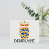Carte Postale Armoiries du Danemark (Debout devant)