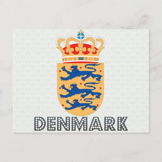 Carte Postale Armoiries du Danemark (Devant)