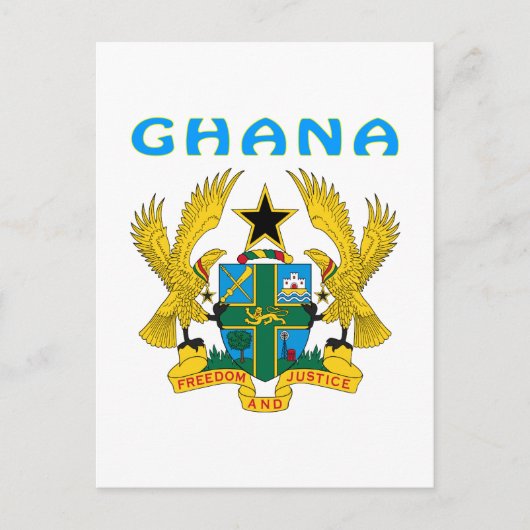Carte Postale Armoiries Du Ghana (Devant)