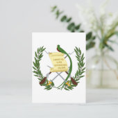 Carte Postale Armoiries du Guatemala (Debout devant)