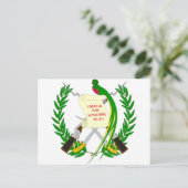 Carte Postale Armoiries du Guatemala (Debout devant)